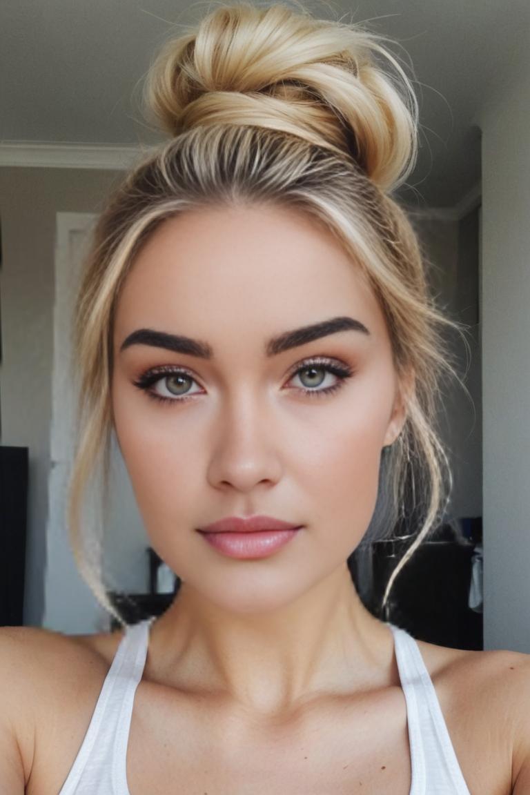 Photify AI prompt preview for Messy Bun pack - 240 - 2025-04-26T21:25:54.057Z
