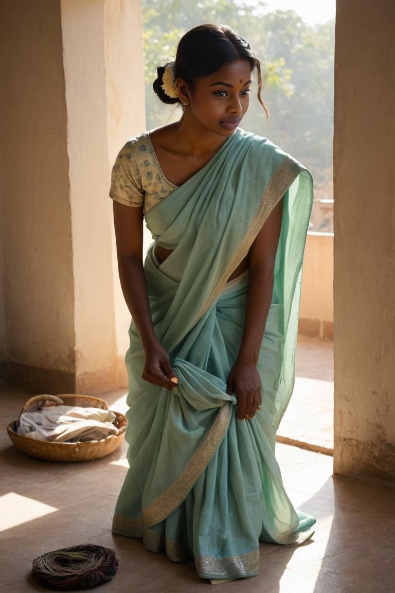 Photify AI prompt preview for House Chores In Saree pack - 240 - 2025-04-30T16:57:42.882Z