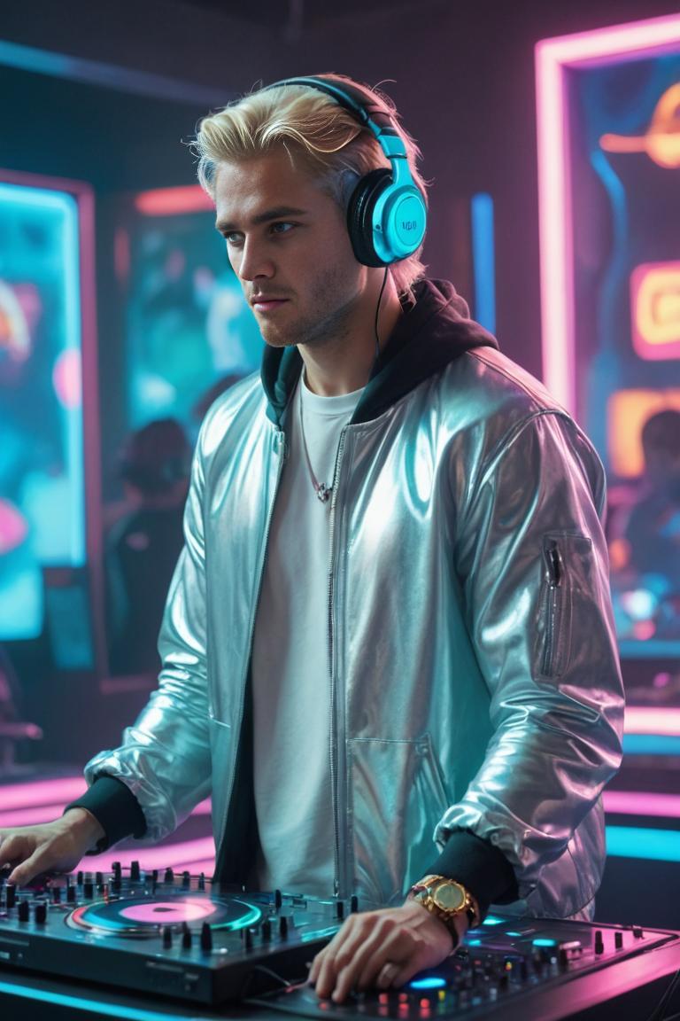Photify AI prompt preview for Music Dj pack - 240 - 2025-04-26T18:23:36.865Z