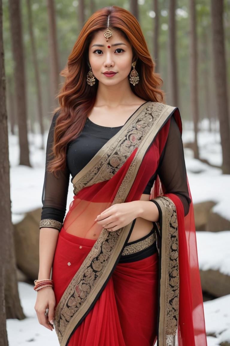 Photify AI prompt preview for Black Sarees pack - 240 - 2025-05-09T07:58:19.565Z