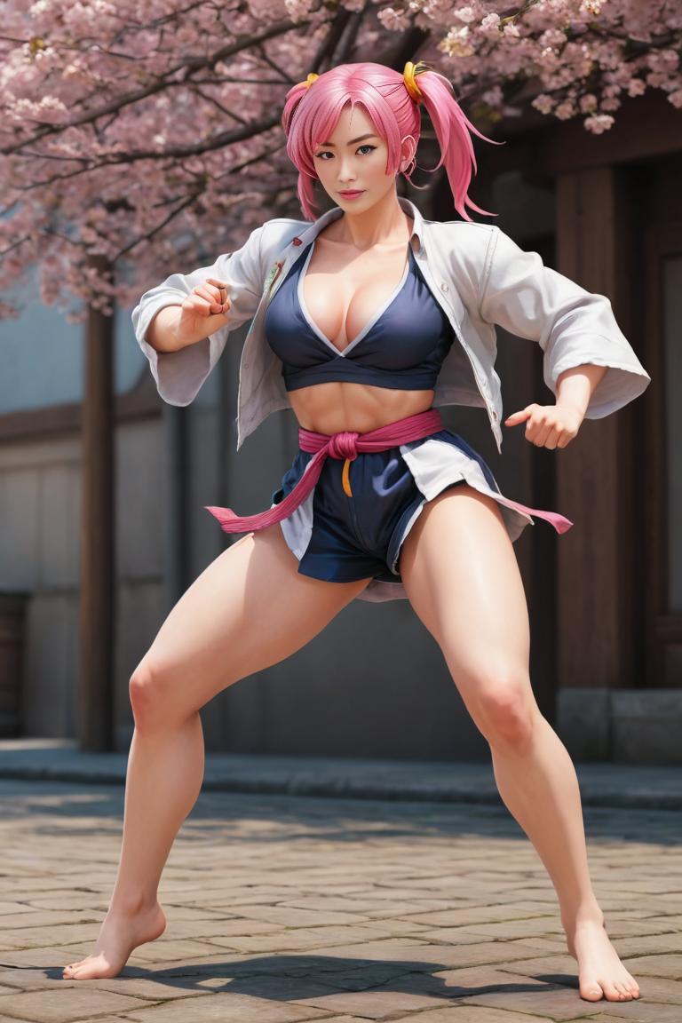 Photify AI prompt preview for Street Fighter (female) pack - 240 - 2025-05-09T06:05:16.616Z