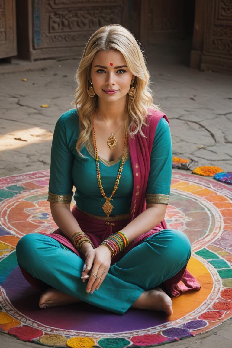 Photify AI prompt preview for Rangoli Radiance pack - 240 - 2026-04-03T17:19:56.451Z