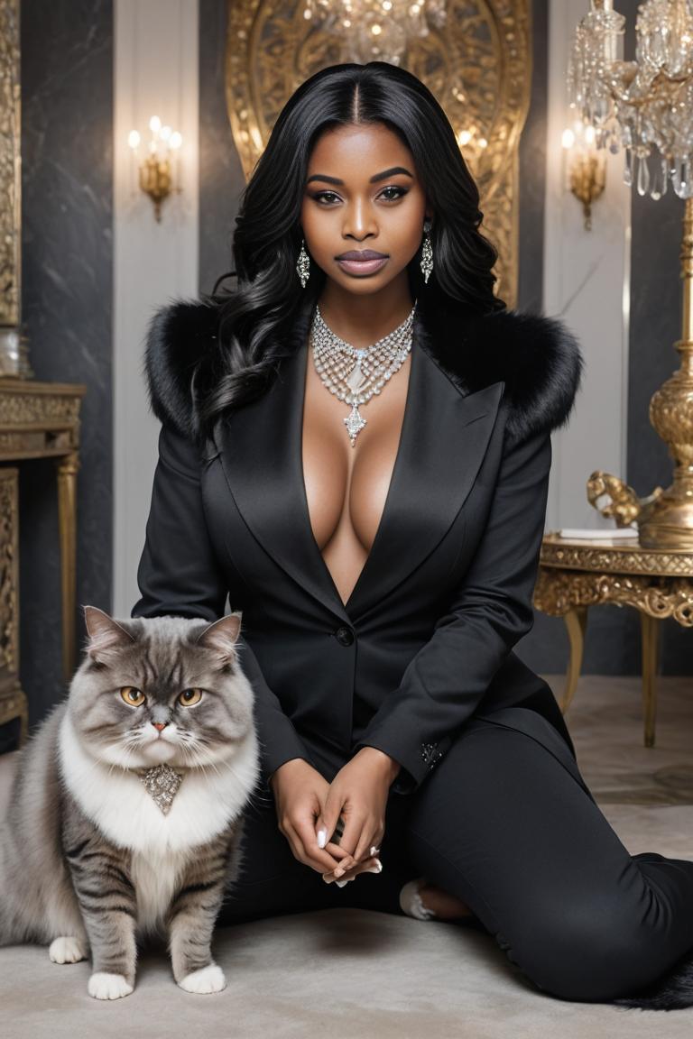 Photify AI prompt preview for Glamorous Cat Showcase pack - 240 - 2025-05-09T06:28:42.991Z