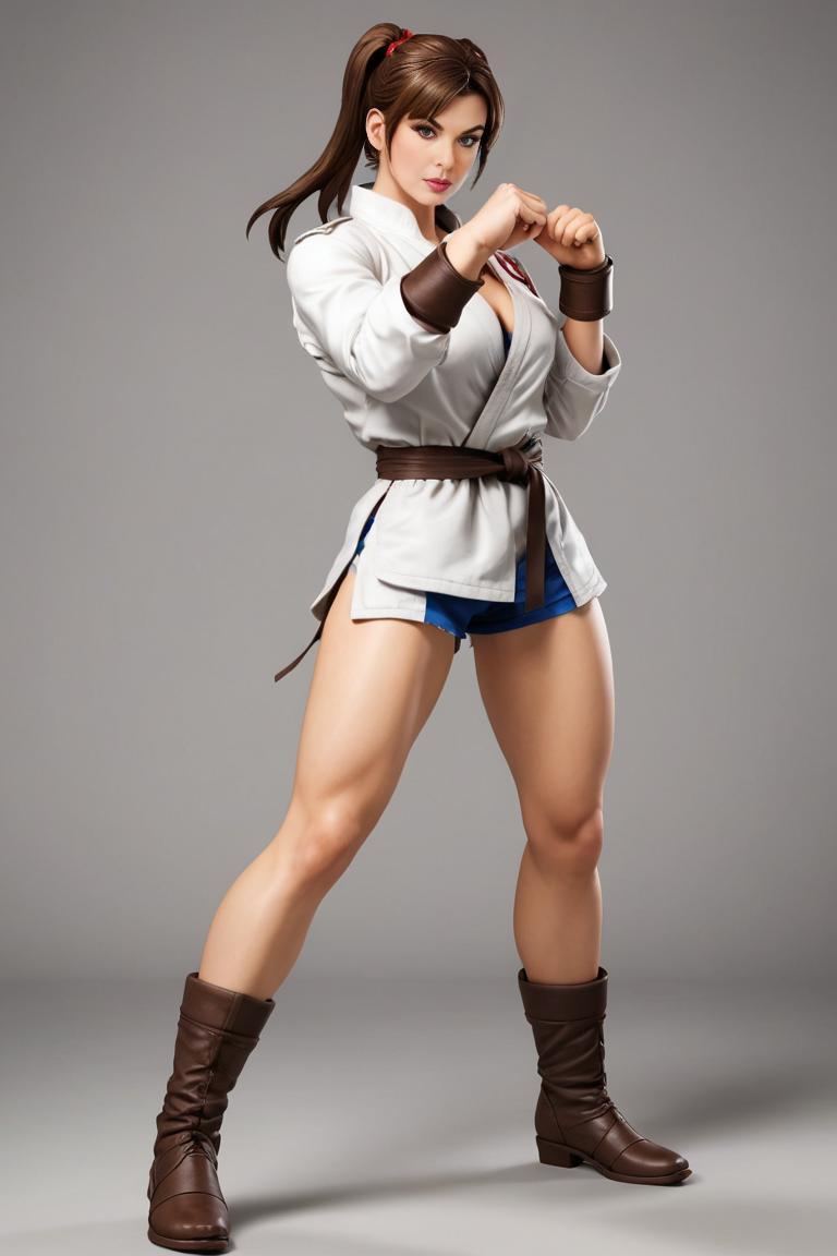 Photify AI prompt preview for Street Fighter (female) pack - 240 - 2025-05-09T06:05:16.616Z