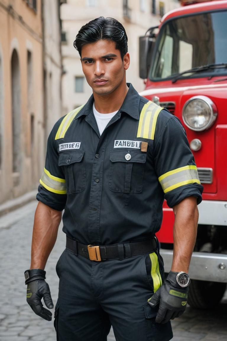 Photify AI prompt preview for Fire Men pack - 240 - 2025-05-09T04:36:59.277Z