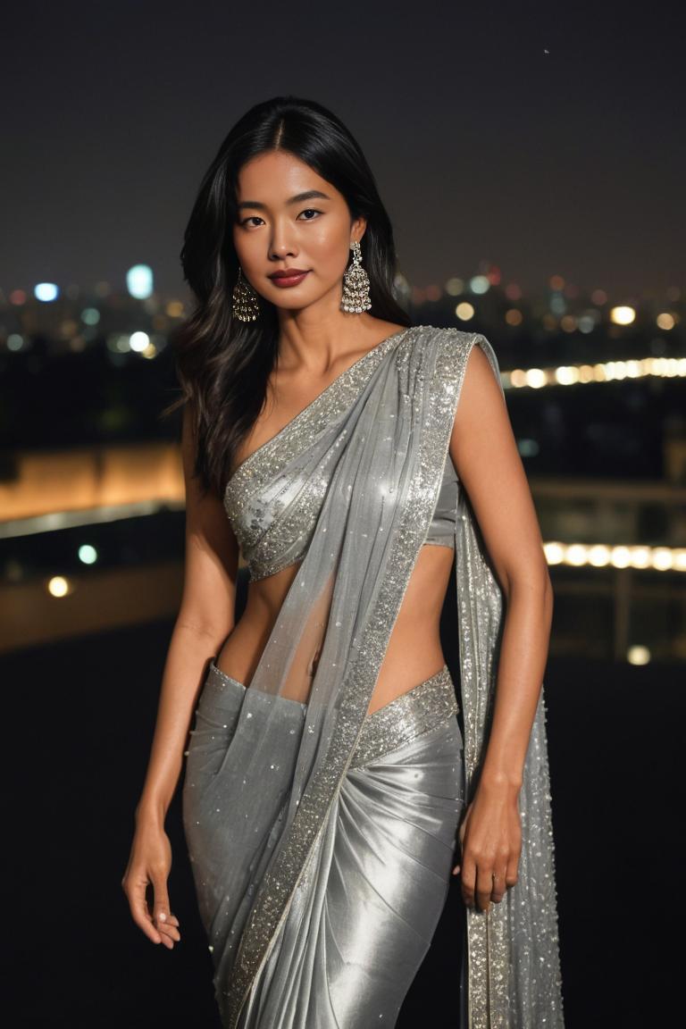 Photify AI prompt preview for Icons In Saree pack - 240 - 2025-04-30T22:27:16.263Z