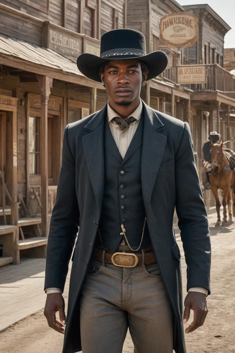 Photify AI prompt preview for Wild West Cowboy pack - 240 - 2025-05-09T07:59:22.050Z