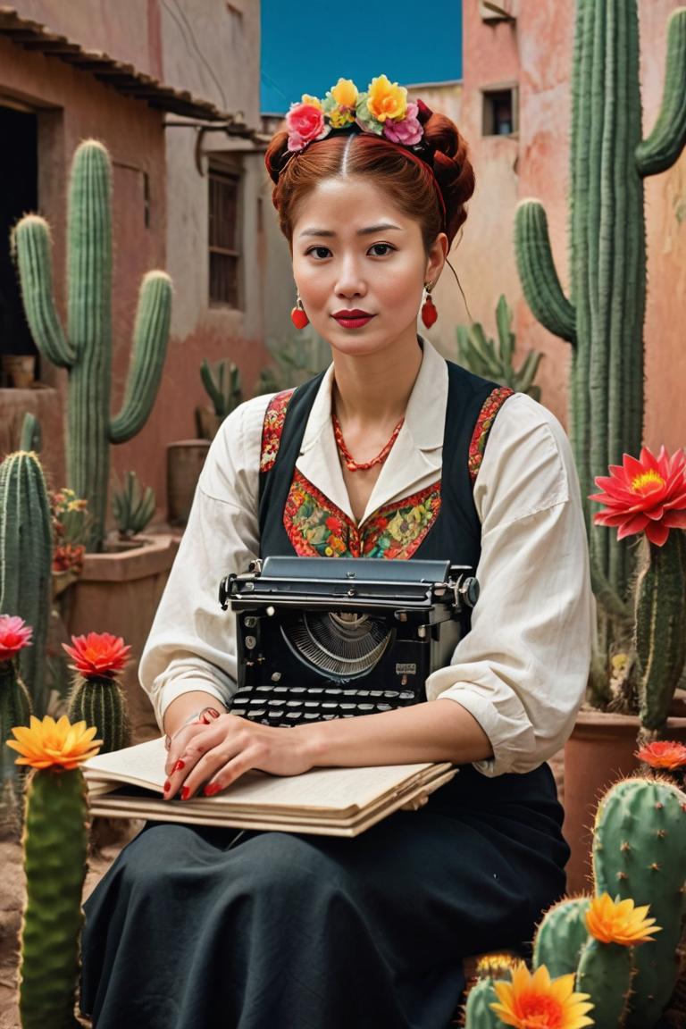Photify AI prompt preview for Frida Kahlo 🌼🌸🏵️ pack - 240 - 2025-05-09T07:53:31.175Z