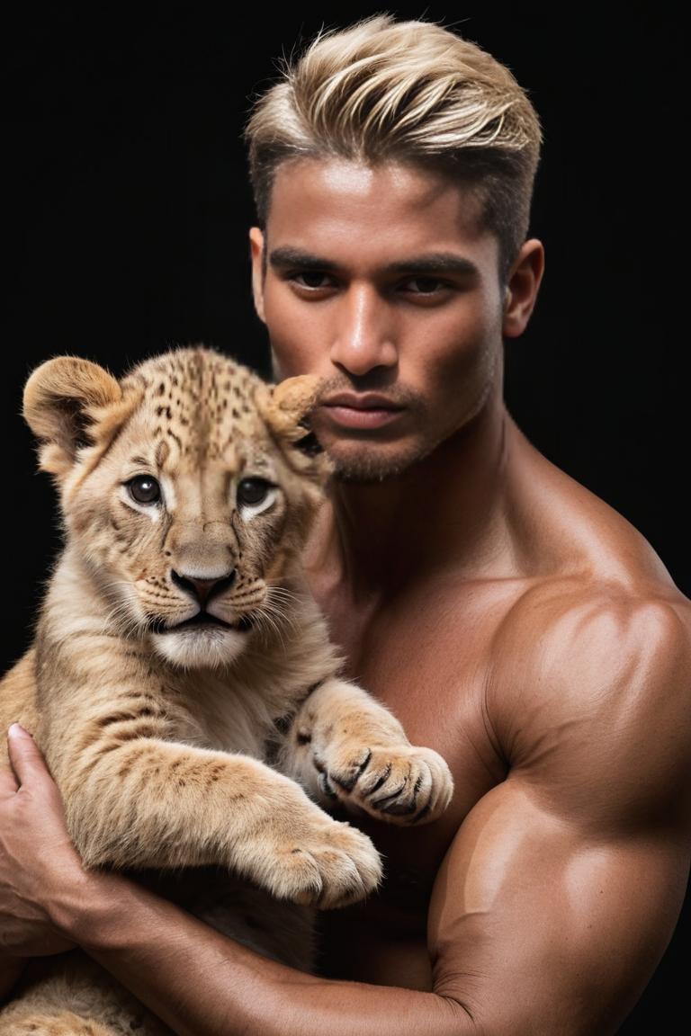 Photify AI prompt preview for Man Holding A Cub pack - 240 - 2025-05-14T05:41:16.673Z