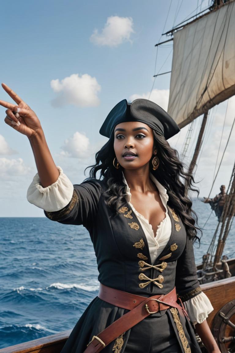 Photify AI prompt preview for Cinematic Pirate Queen pack - 240 - 2025-11-01T22:48:04.184Z