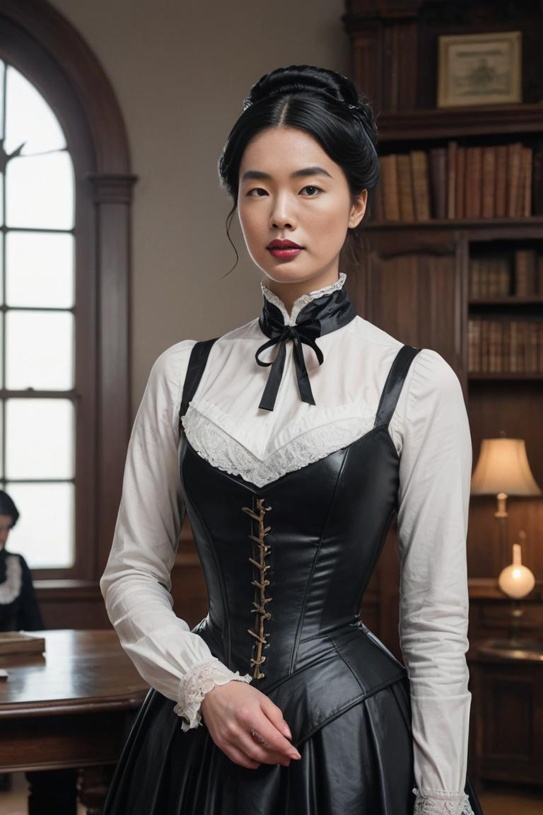 Photify AI prompt preview for Governess In Patent Leather pack - 240 - 2025-08-15T01:25:55.809Z