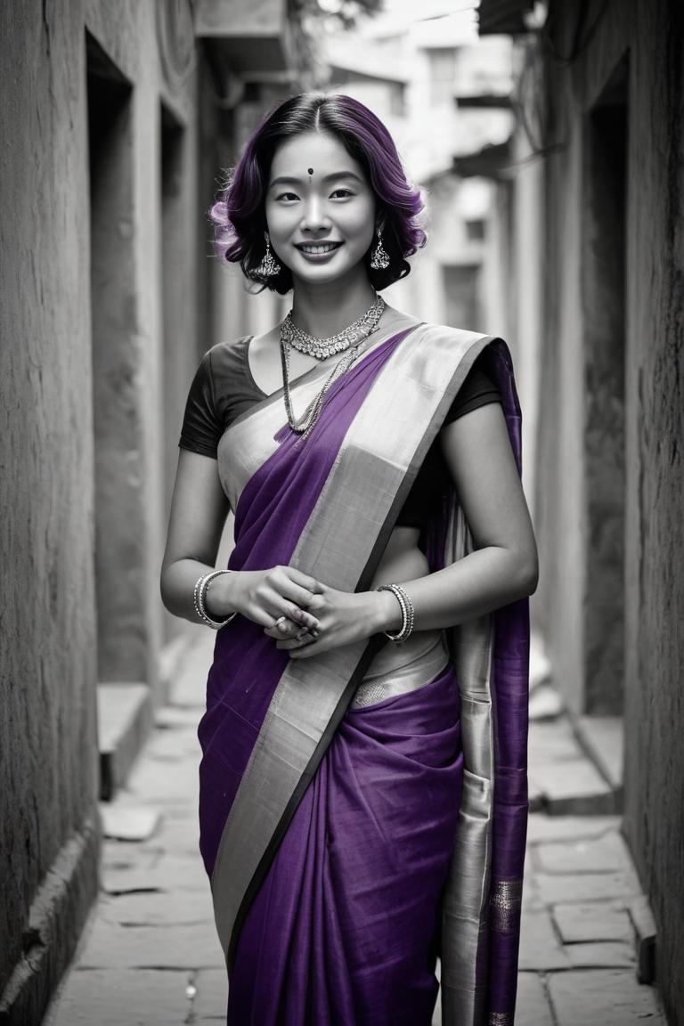 Photify AI prompt preview for B & W Saree Photoshoot pack - 240 - 2025-05-31T00:01:00.560Z
