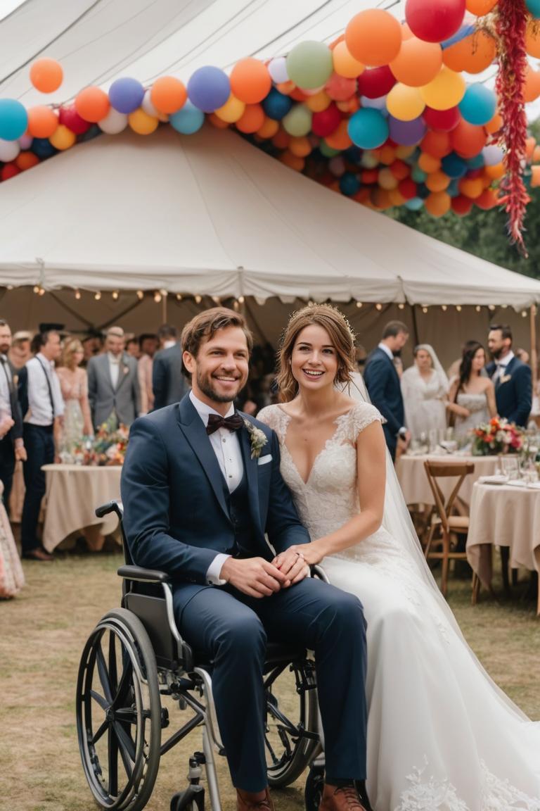 Photify AI prompt preview for Wheelchair Wedding pack - 240 - 2025-08-24T07:22:54.086Z