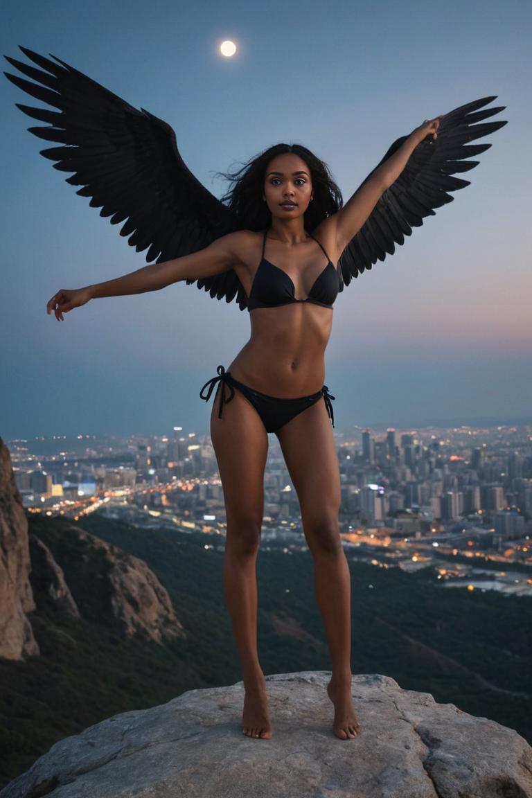 Photify AI prompt preview for Hawk Girl pack - 240 - 2025-05-09T05:21:49.609Z