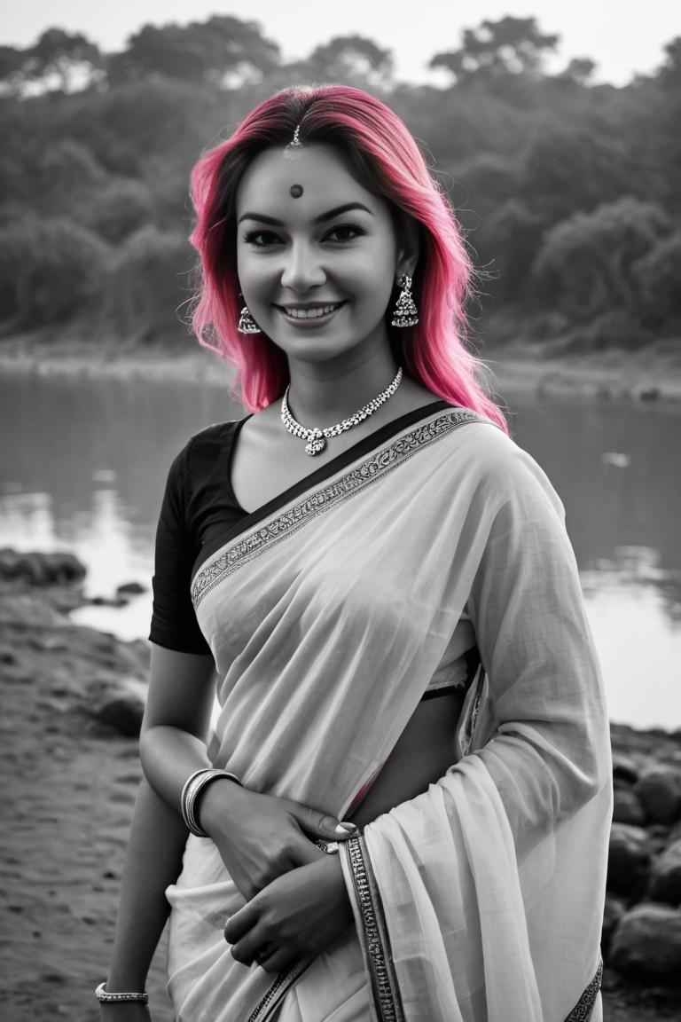 Photify AI prompt preview for B & W Saree Photoshoot pack - 240 - 2025-05-31T00:01:00.560Z