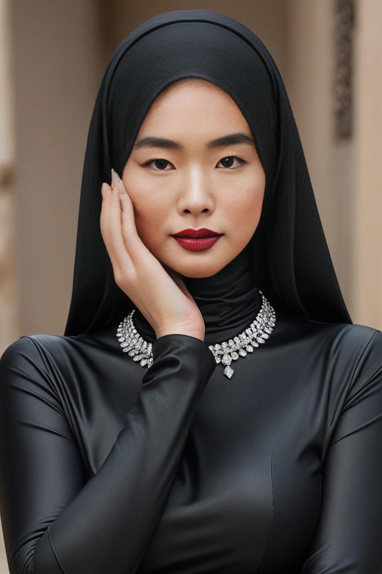 Photify AI prompt preview for Hijab Rich Girl pack - 240 - 2025-04-27T06:59:30.418Z