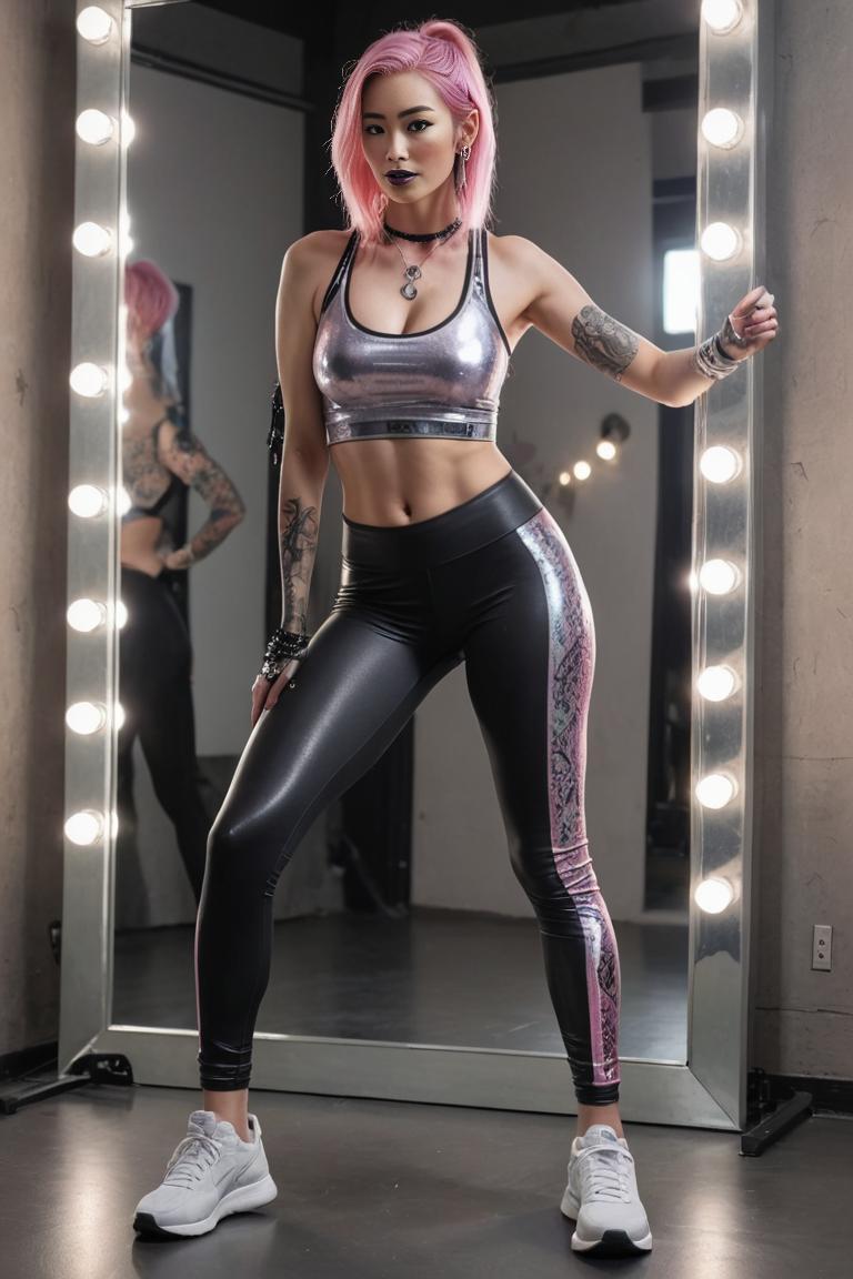 Photify AI prompt preview for Emo Yoga Queen pack - 240 - 2025-04-27T15:38:30.842Z