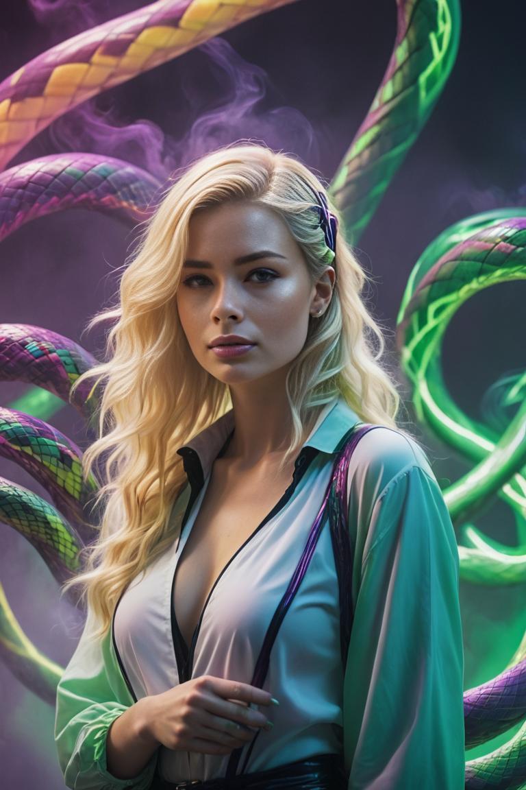 Photify AI prompt preview for Neon Medusa pack - 240 - 2025-08-04T11:00:23.949Z