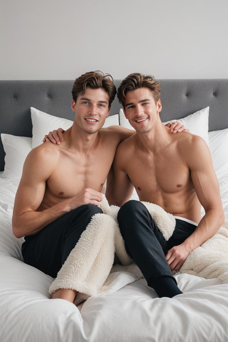 Photify AI prompt preview for Gay Bed Romance pack - 240 - 2025-05-31T00:39:37.436Z