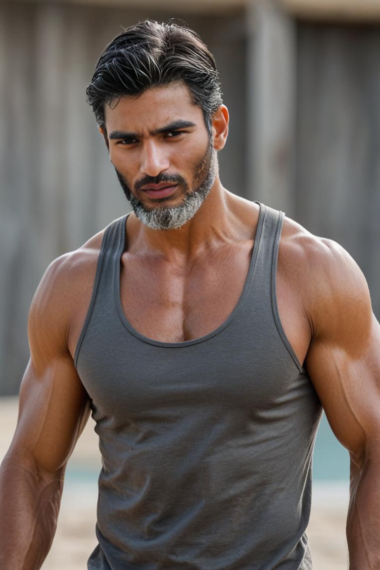 Photify AI prompt preview for Bearded Flex pack - 240 - 2025-04-19T11:13:05.055Z