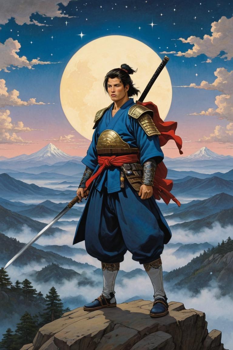Photify AI prompt preview for Samurai Painting pack - 240 - 2025-04-21T12:05:07.584Z