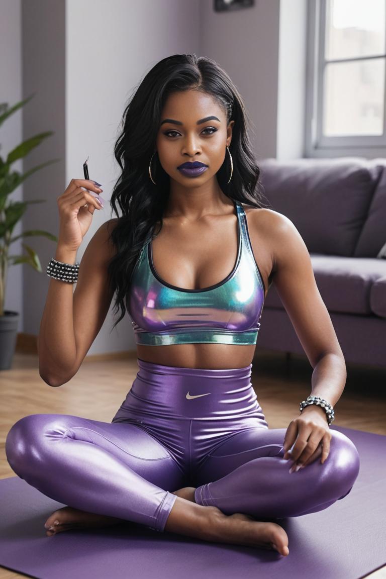 Photify AI prompt preview for Emo Yoga Queen pack - 240 - 2025-04-27T15:38:30.842Z