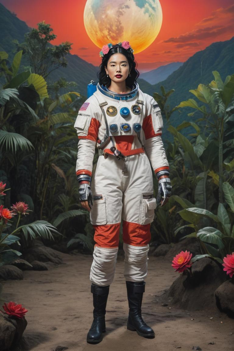 Photify AI prompt preview for Frida Kahlo In Space 🌼☄️🔭 pack - 240 - 2025-05-09T04:36:02.190Z