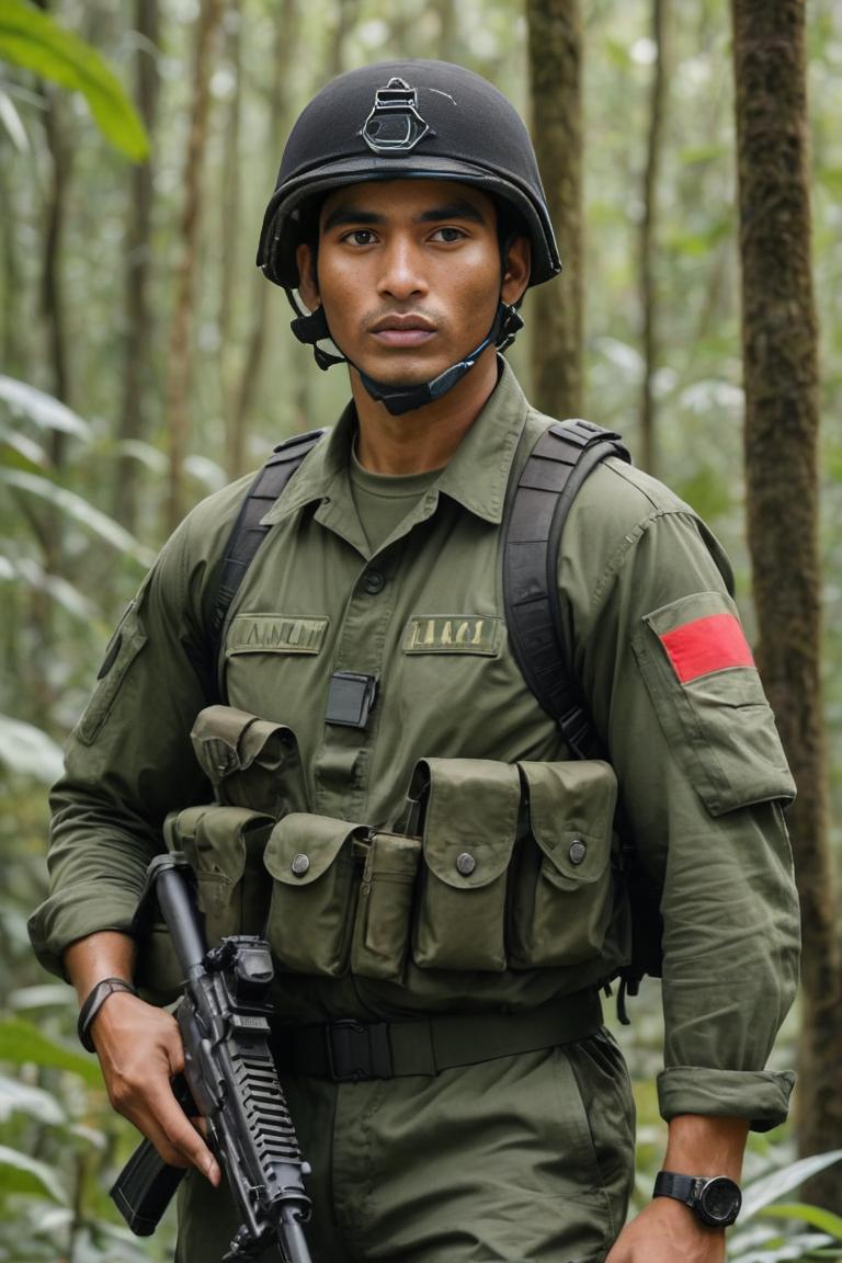 Photify AI prompt preview for Indonesian Army Soldier pack - 240 - 2025-07-02T02:08:44.607Z