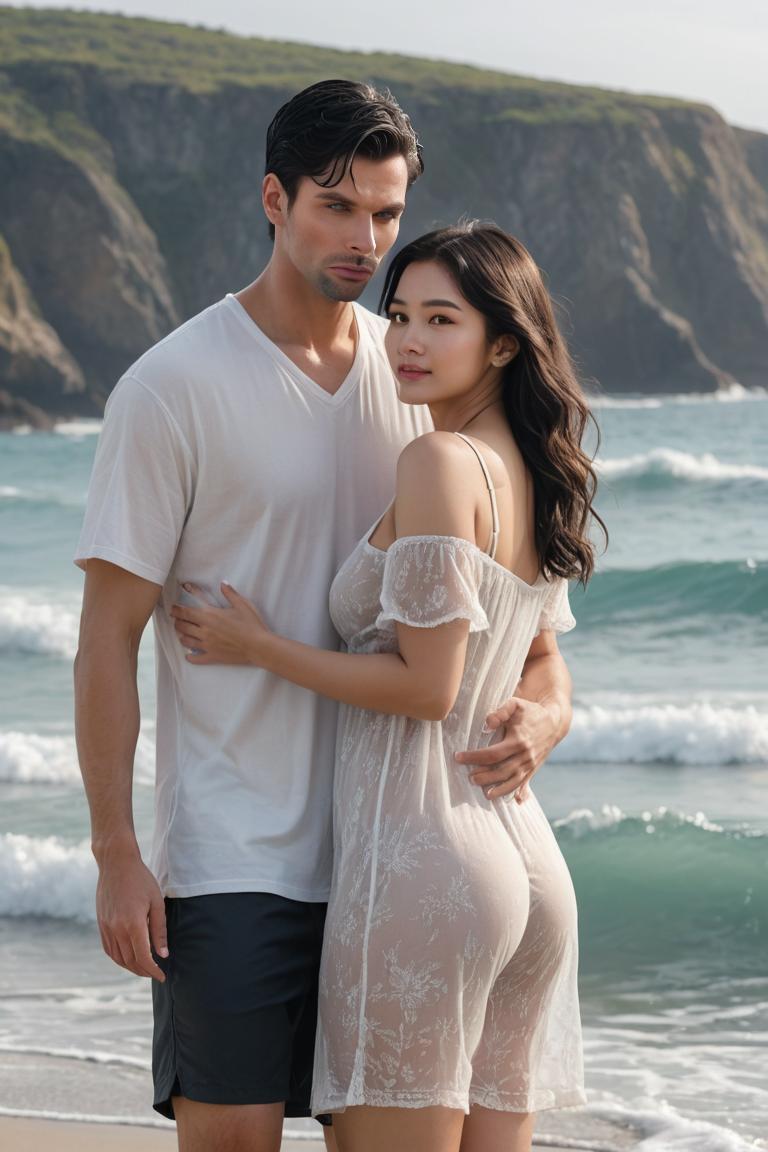 Photify AI prompt preview for Couple At The Beach pack - 240 - 2025-05-24T22:31:36.890Z