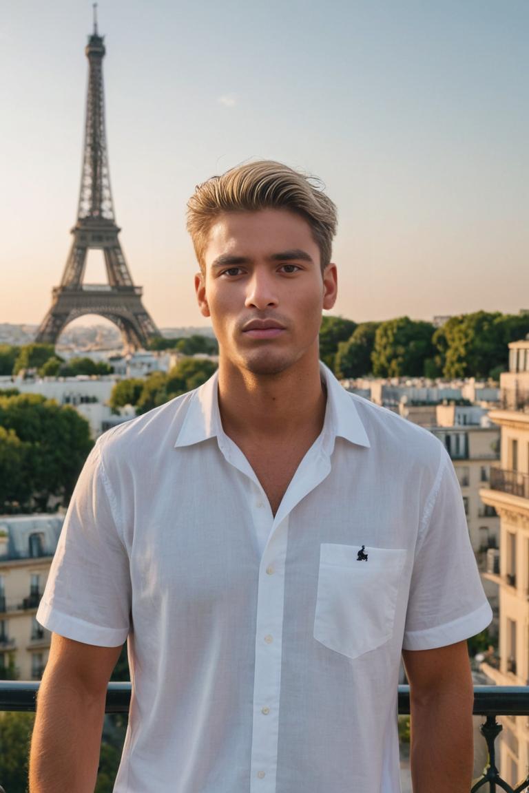 Photify AI prompt preview for Man In Paris pack - 240 - 2025-05-30T23:34:02.954Z