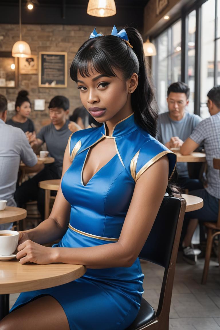 Photify AI prompt preview for Hot Female Cosplay Chun-li pack - 240 - 2025-05-09T06:08:17.013Z