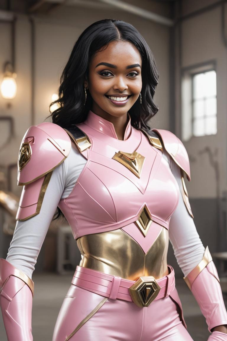 Photify AI prompt preview for Pink Ranger Flair pack - 240 - 2025-10-05T01:24:34.062Z