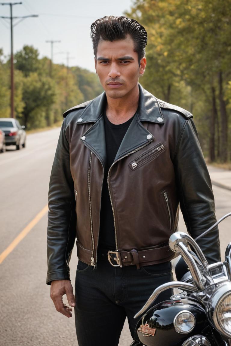 Photify AI prompt preview for Greasers On Harleys pack - 240 - 2025-05-30T23:47:38.303Z