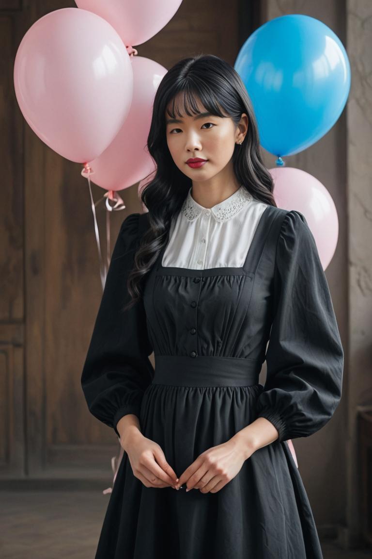 Photify AI prompt preview for Balloon Sleeve Hand Frock pack - 240 - 2025-04-24T17:18:26.965Z