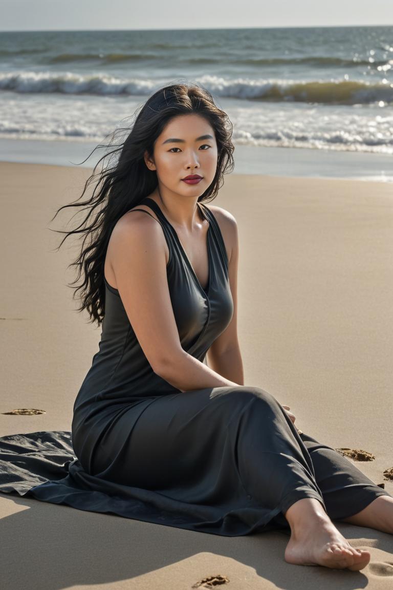 Photify AI prompt preview for Ethereal Beach Muse pack - 240 - 2025-04-18T19:00:39.096Z
