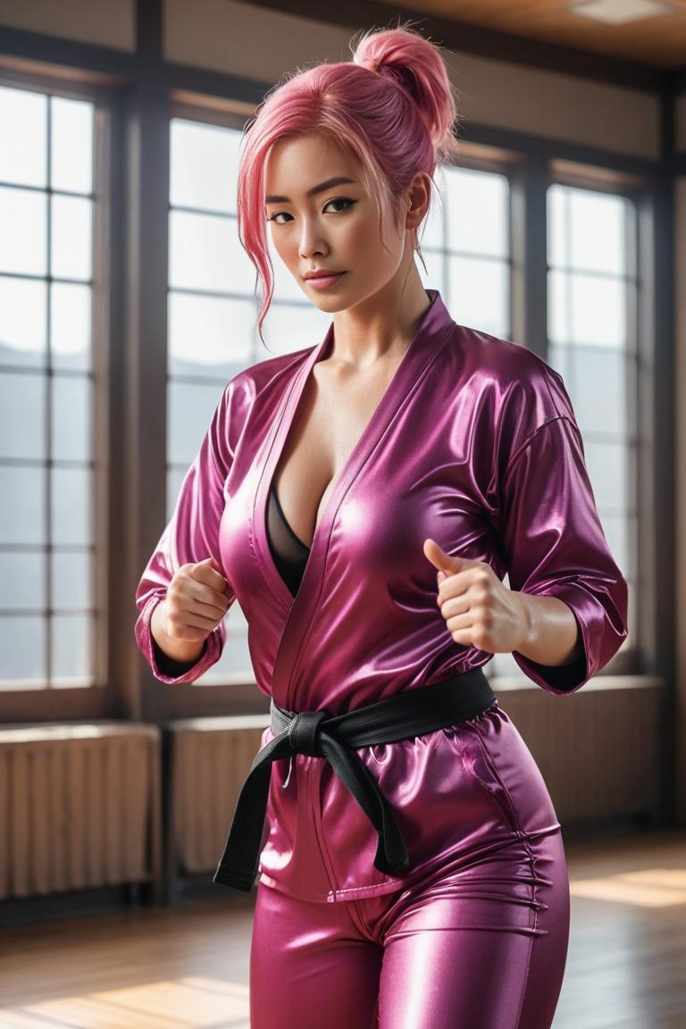 Photify AI prompt preview for Sensual Karate Queen pack - 240 - 2025-05-01T00:25:31.646Z