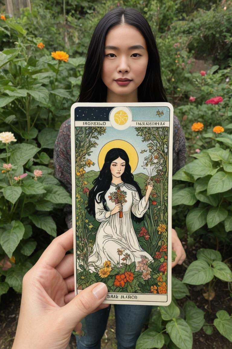 Photify AI prompt preview for Woman Tarot Read pack - 240 - 2025-05-31T00:33:40.072Z