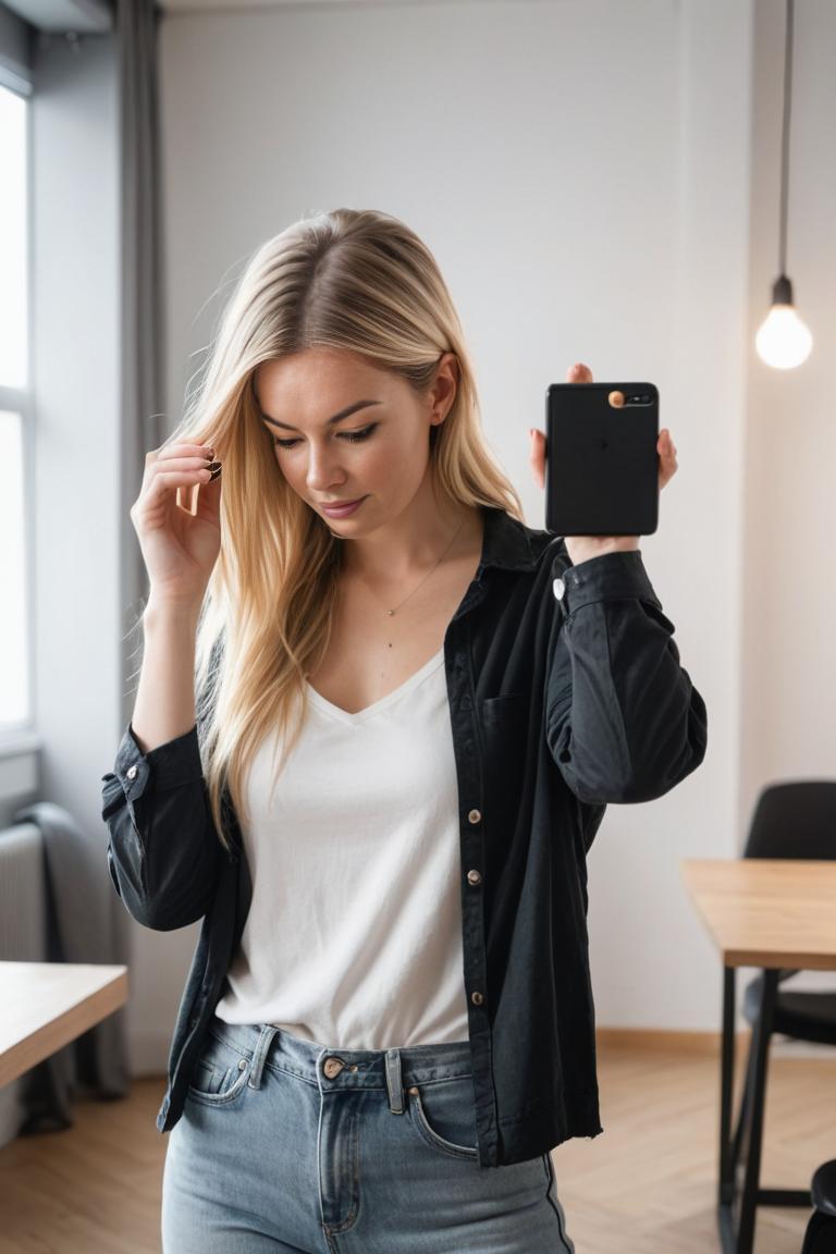 Photify AI prompt preview for Braided Selfies pack - 240 - 2026-01-23T23:03:42.352Z