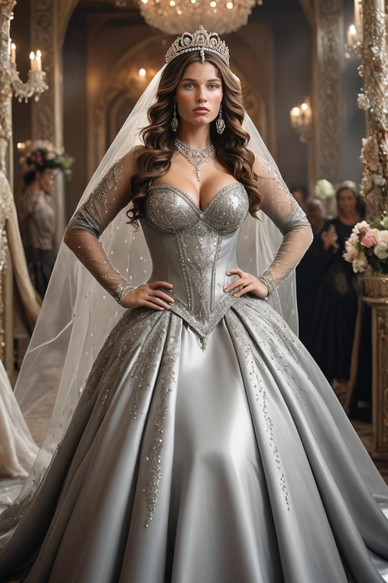 Photify AI prompt preview for Bold And Bright Wedding Dresss pack - 240 - 2025-04-28T02:47:11.859Z