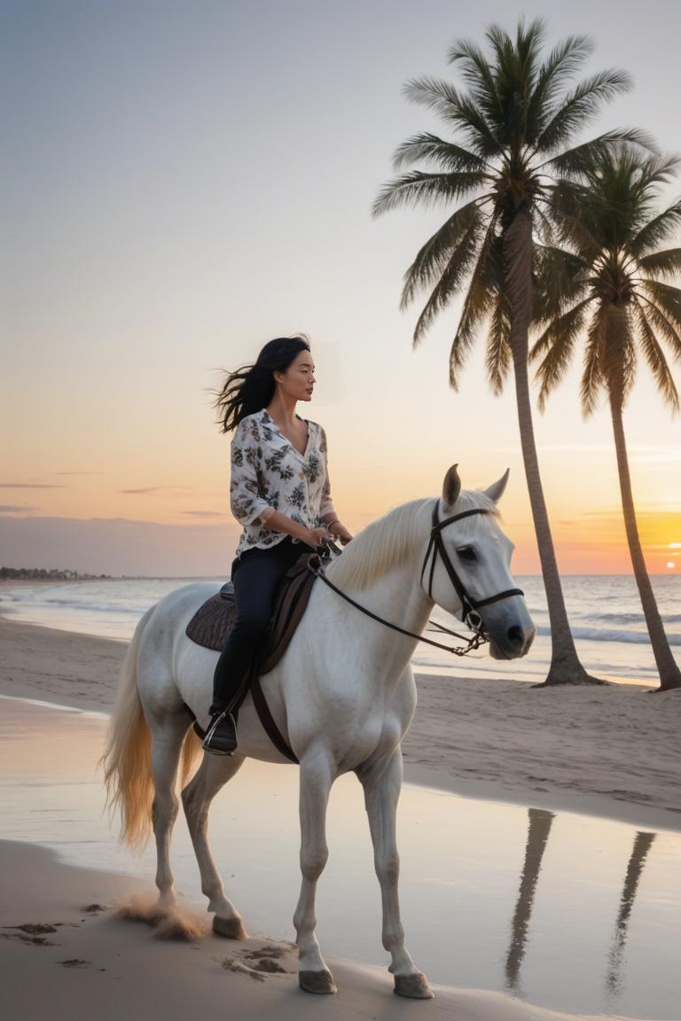 Photify AI prompt preview for Sunset Horseback pack - 240 - 2025-07-07T22:41:59.691Z