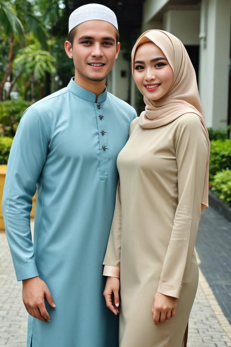 Photify AI prompt preview for Hijabi Couple pack - 240 - 2025-04-28T08:20:07.117Z