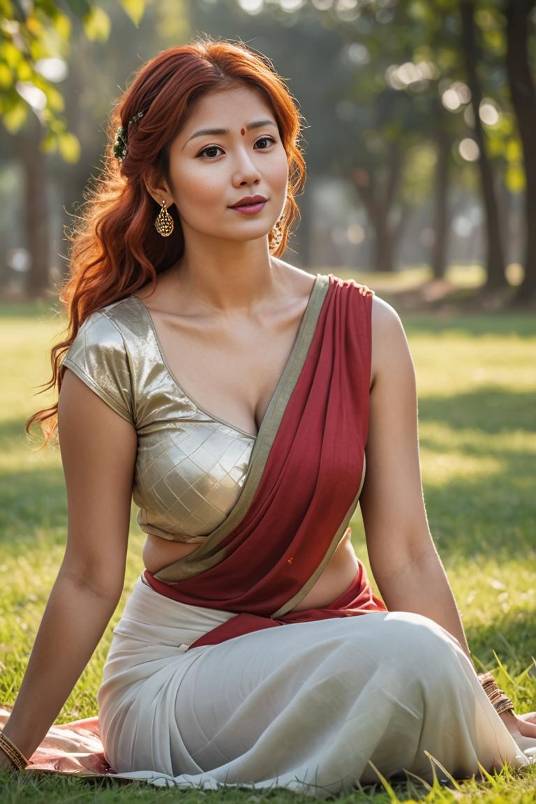 Photify AI prompt preview for Saree Sunshine Ithug pack - 240 - 2025-04-19T11:24:27.455Z