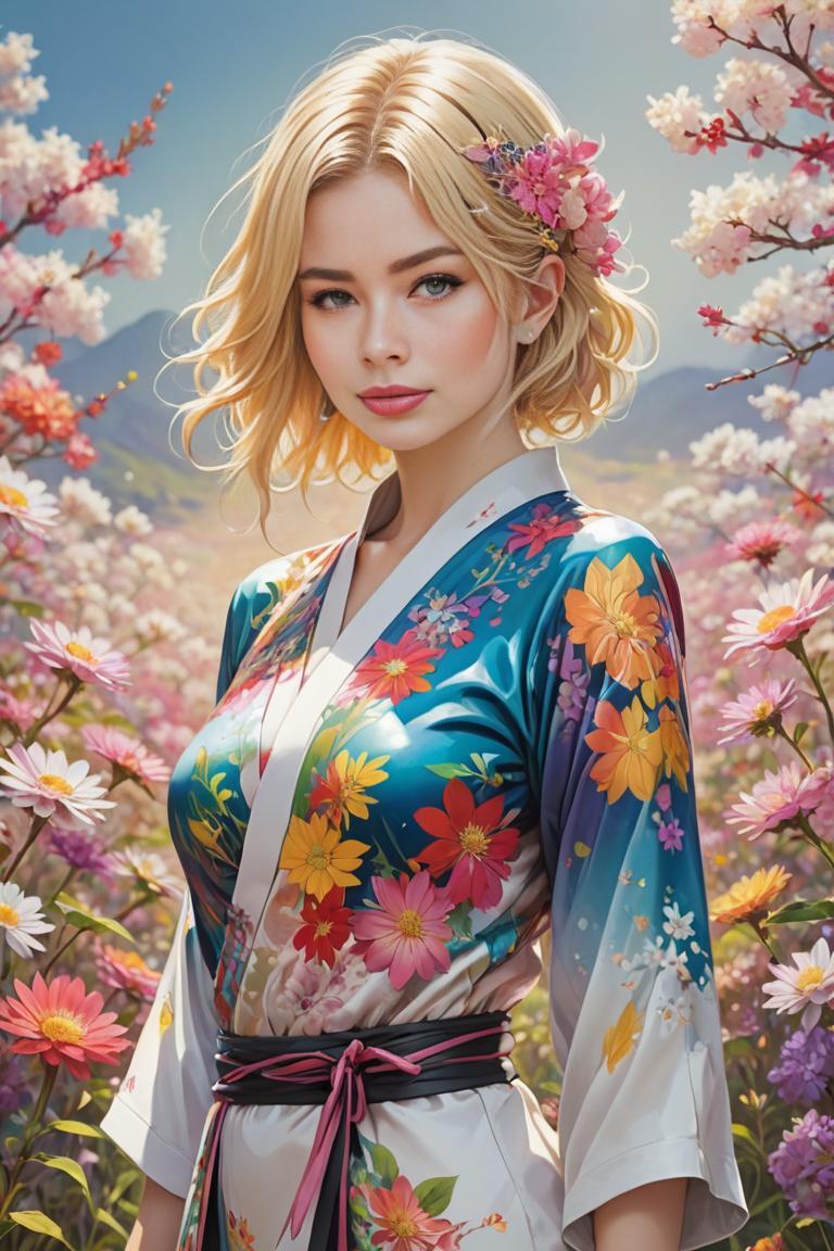 Photify AI prompt preview for (gta) Floral Painted Muse pack - 240 - 2025-07-13T19:21:57.160Z