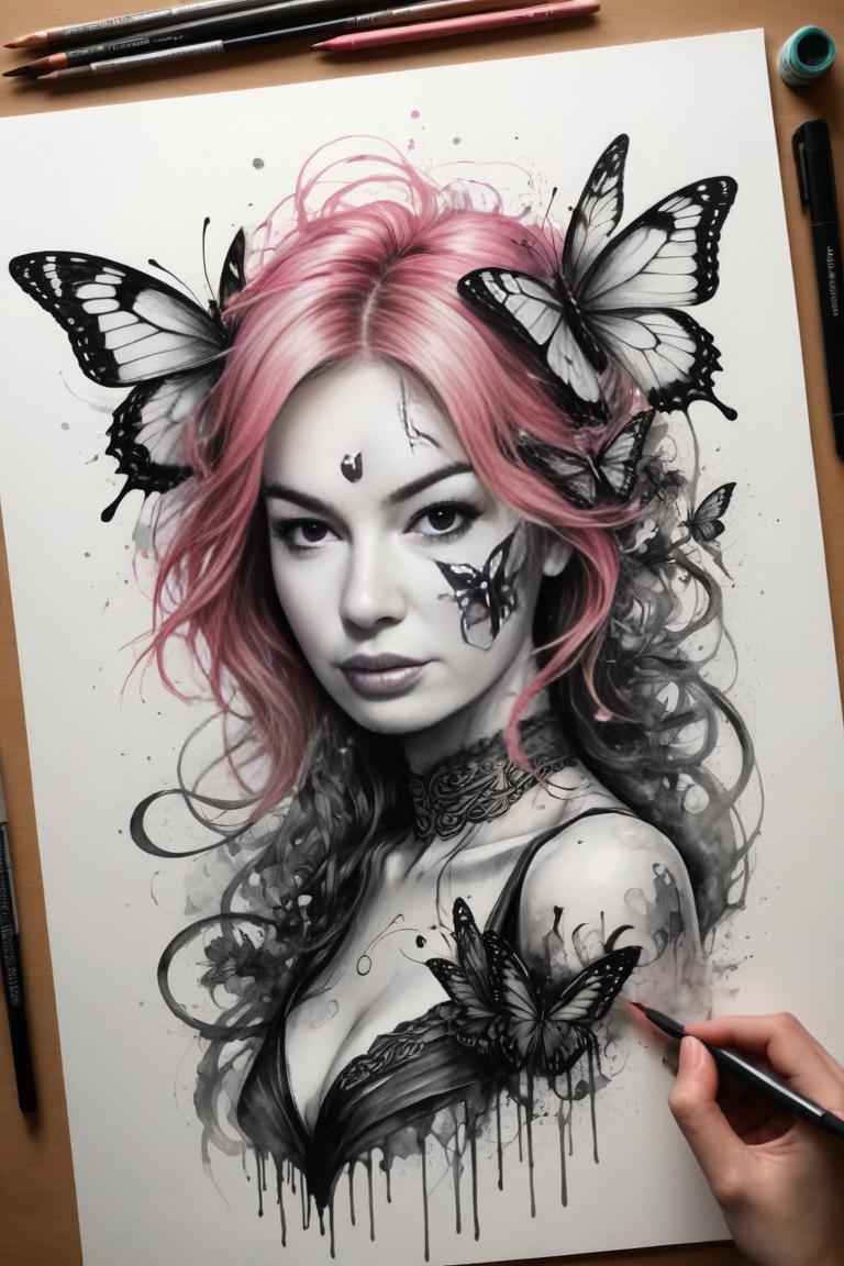 Photify AI prompt preview for Butterfly Fly Away pack - 240 - 2025-04-21T10:39:37.312Z