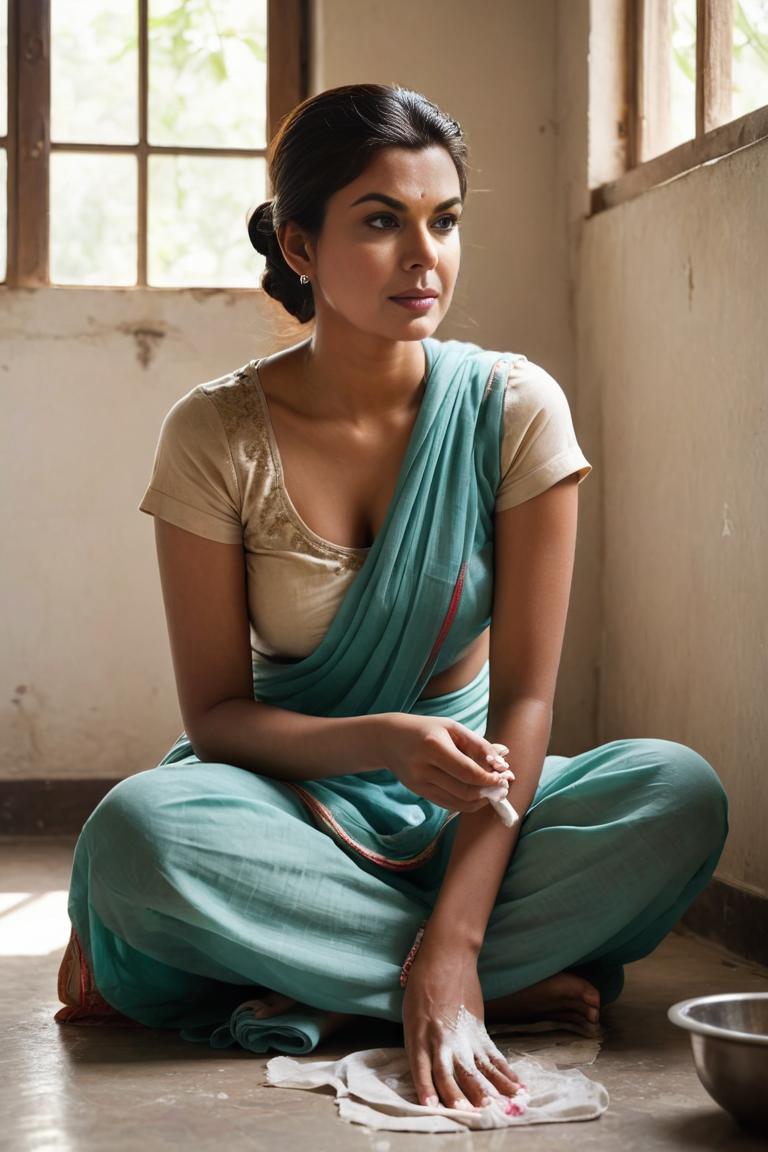 Photify AI prompt preview for House Chores In Saree pack - 240 - 2025-04-30T16:57:42.882Z