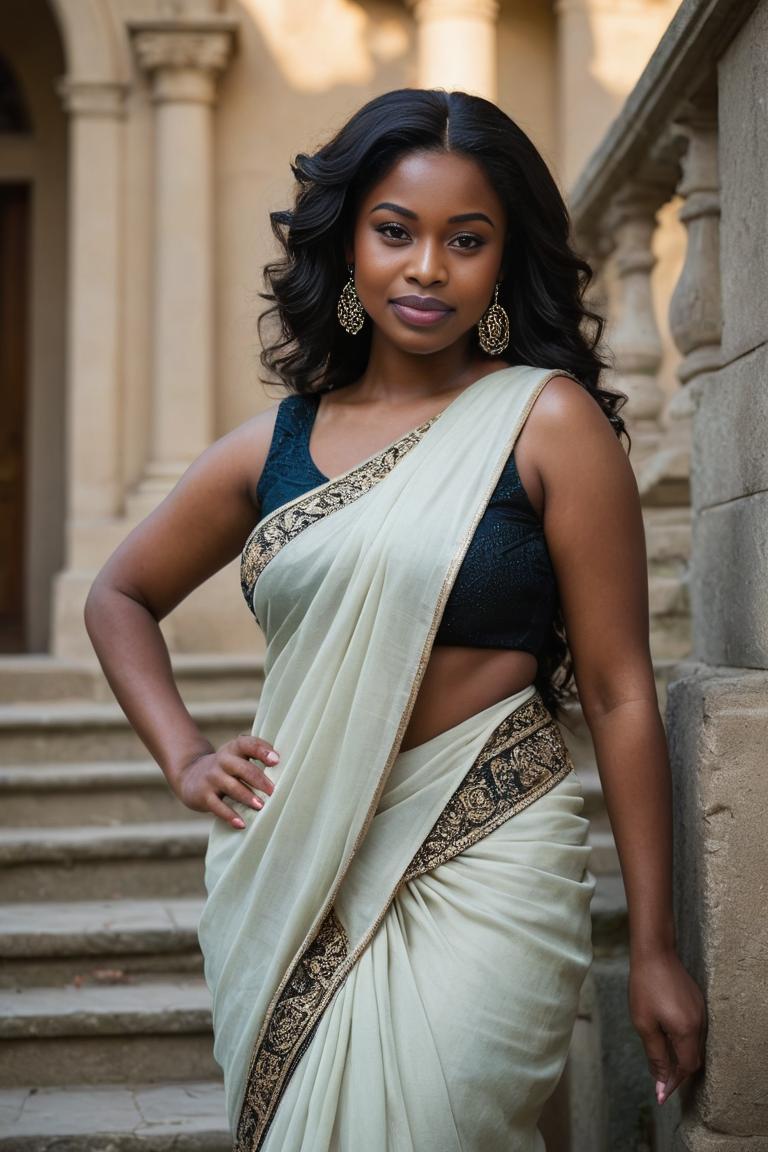 Photify AI prompt preview for Bbw Muse In Saree pack - 240 - 2025-05-31T00:17:16.571Z