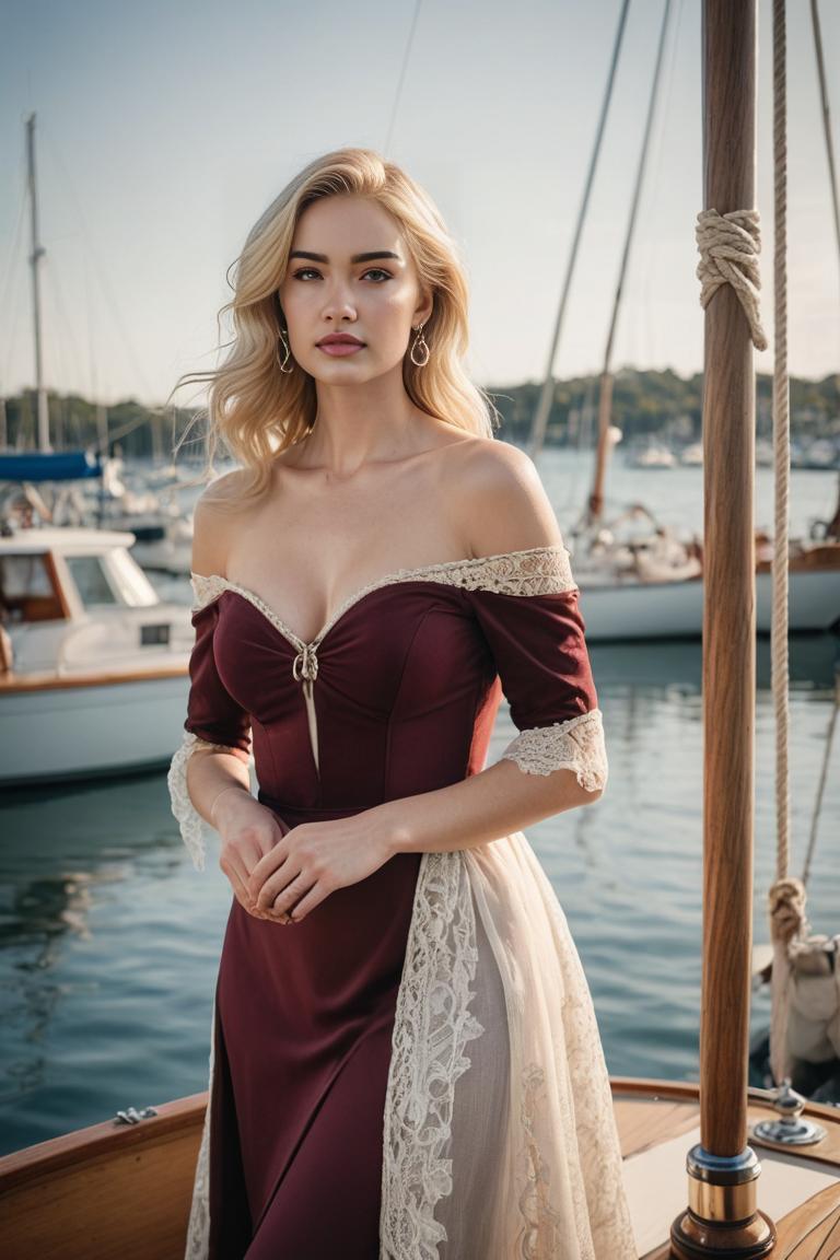 Photify AI prompt preview for Red Dress Boat ✨ pack - 240 - 2025-04-19T12:00:24.415Z