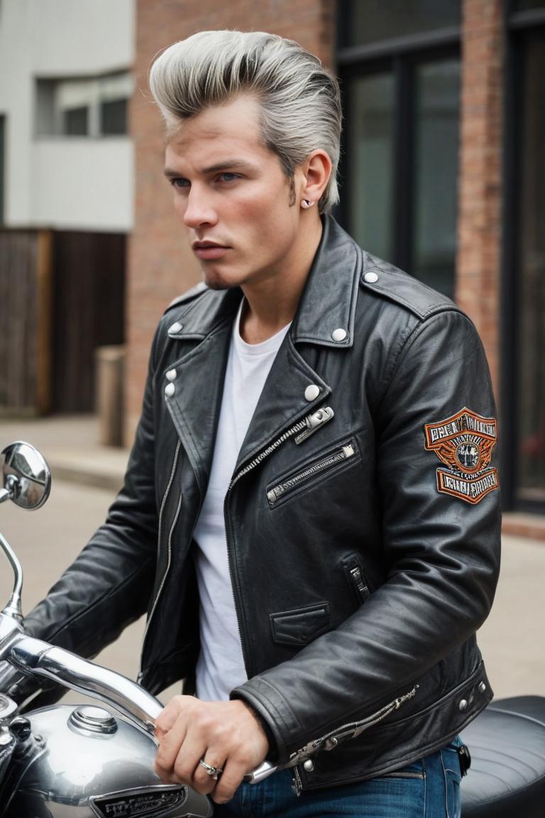 Photify AI prompt preview for Greasers On Harleys pack - 240 - 2025-05-30T23:47:38.304Z