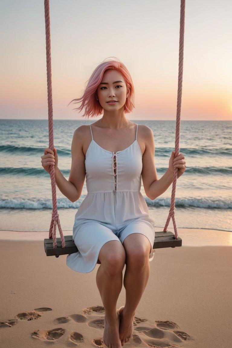 Photify AI prompt preview for Beach Swing Serenity pack - 240 - 2025-06-30T23:09:27.830Z