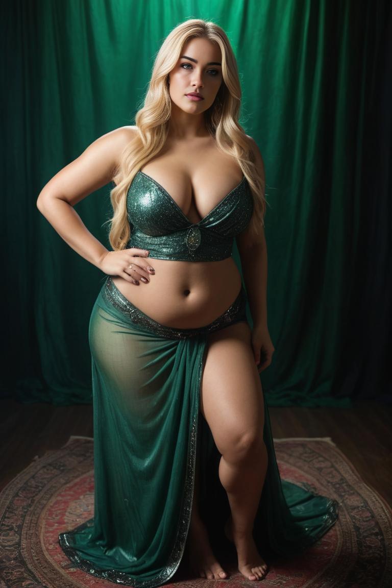 Photify AI prompt preview for Green Busty pack - 240 - 2025-04-27T13:36:52.708Z